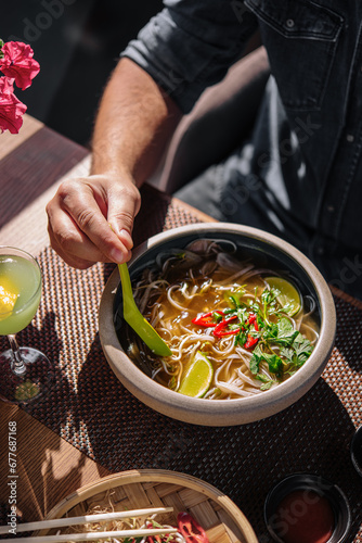 Traditional vietnamese street food