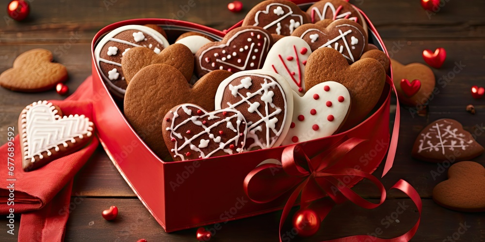 Heartfelt Treats - Arrange an assortment of different gingerbread hearts in a charming gift box for Valentine's Day. 