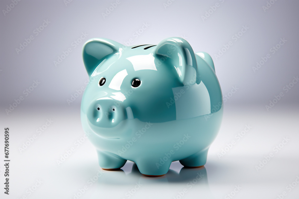 Piggy bank on a light background. 3d rendering. Piggy bank on a light background. 3d rendering.