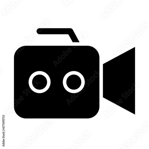 Camcorder, video cam, recording camera, video recording device, camera recorder. icon and easy to edit.