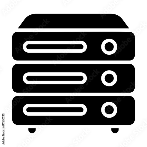 Data storage, memory, data repository, information storage, digital storage. icon and easy to edit.