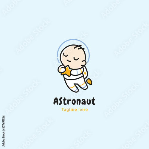 baby astronauts, baby shop logo