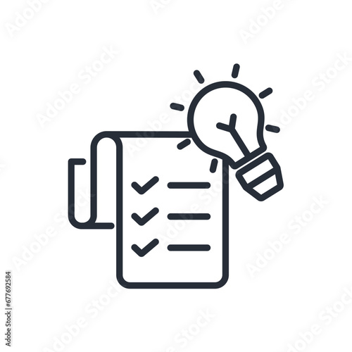 concept idea icon. vector.Editable stroke.linear style sign for use web design,logo.Symbol illustration.
