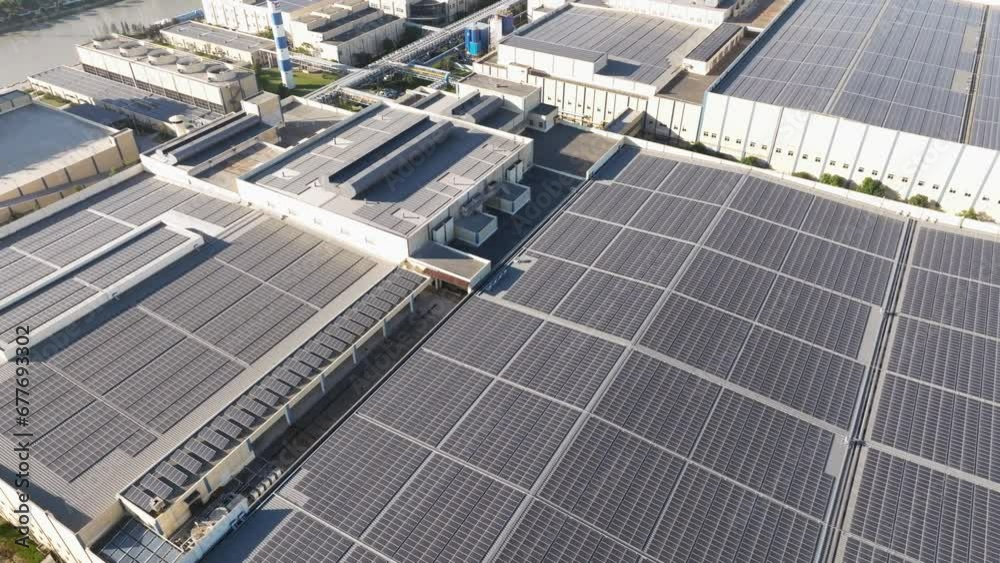 solar panels on factory rooftop solar panels on factory rooftop