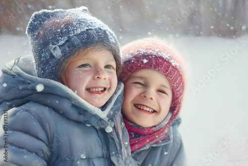 child in winter