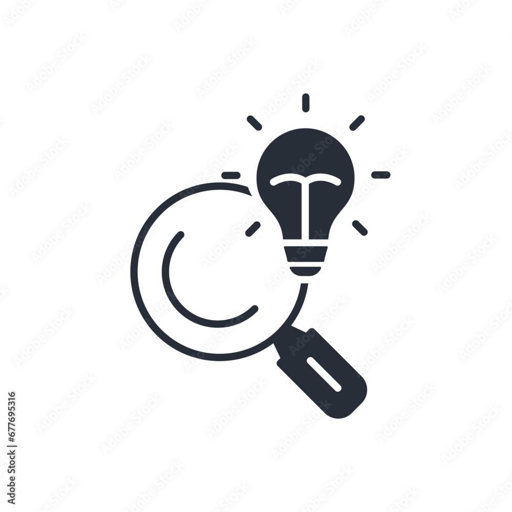 search idea icon. vector.Editable stroke.linear style sign for use web design,logo.Symbol illustration. search idea icon. vector.Editable stroke.linear style sign for use web design,logo.Symbol illustration.