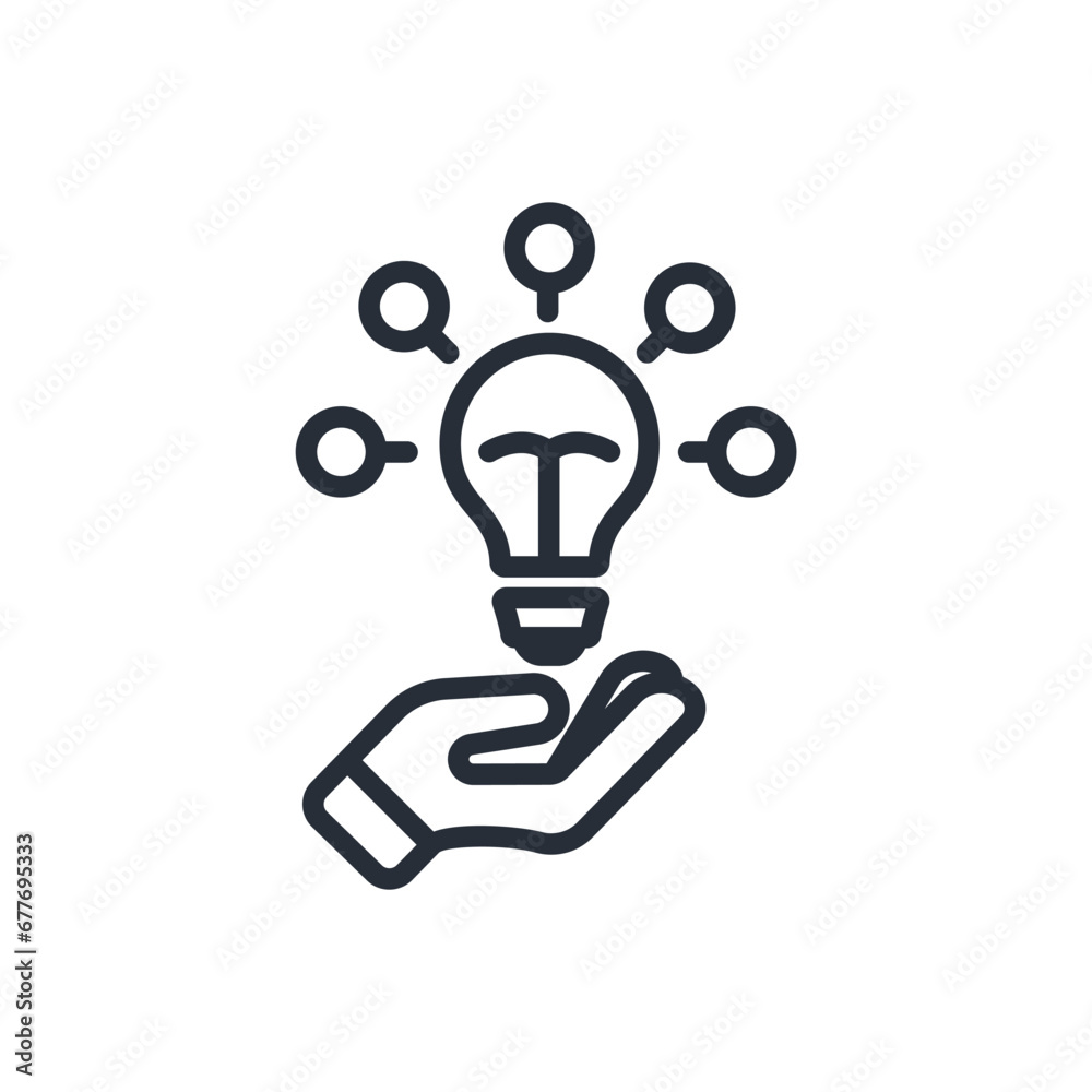 share idea icon. vector.Editable stroke.linear style sign for use web design,logo.Symbol illustration. share idea icon. vector.Editable stroke.linear style sign for use web design,logo.Symbol illustration.