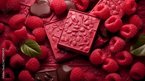 Ruby Chocolate. Generated AI