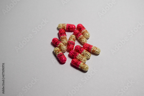 selective focus picture of gastric pills or medicine