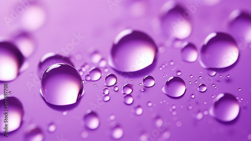 oil bubbles on vibrant violet background