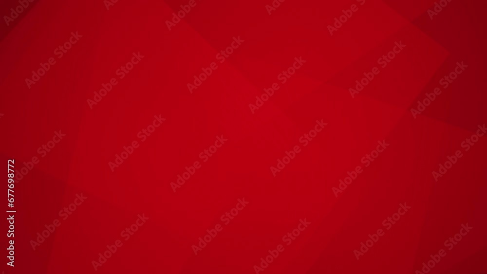 Looped animated red geometric background for Christmas or Valentine's Day