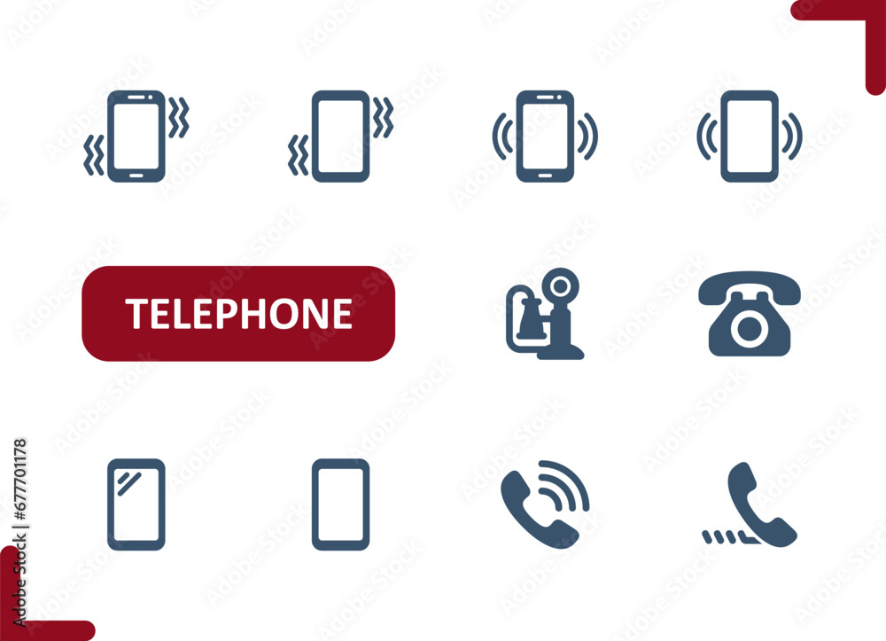 Telephone Icons. Phone, Mobile Phone, Smartphone, Handset, Phone Call Icon Telephone Icons. Phone, Mobile Phone, Smartphone, Handset, Phone Call Icon