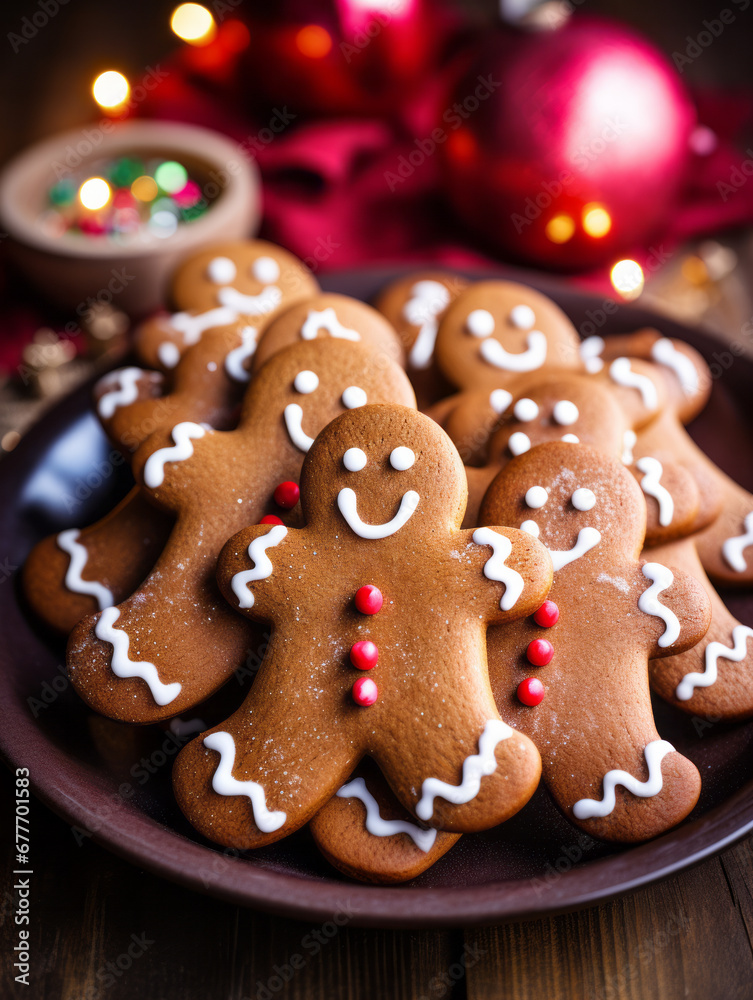 Pile of Gingerbread Men created with Generative AI Technology, ai, generative Pile of Gingerbread Men created with Generative AI Technology, ai, generative