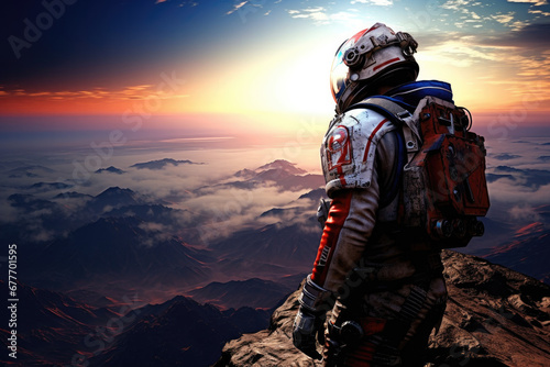 Astronaut am Horizont, Astronaut on the horizon © Gabi D