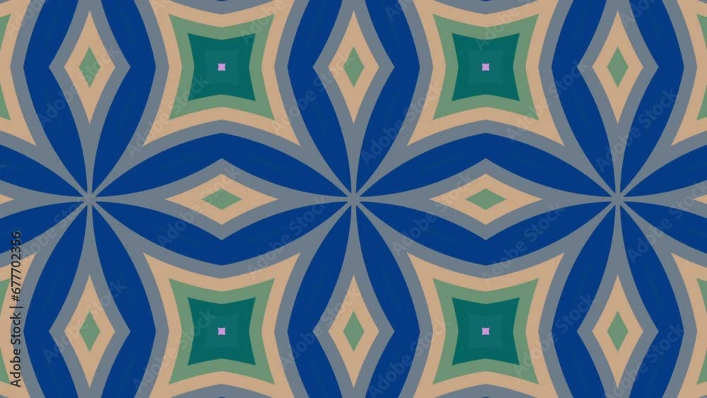 Kaleidoscope ornament mandala motion tile background pattern animation wallpaper