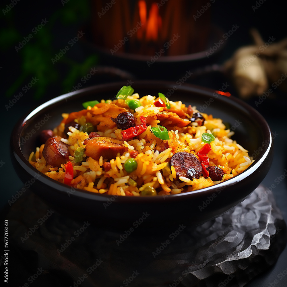 Rice in bowl