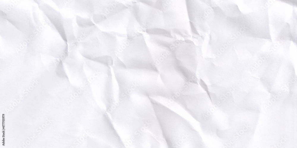 White сlean crumpled paper background. Horizontal crumpled empty paper template for posters and banners. Vector illustration White сlean crumpled paper background. Horizontal crumpled empty paper template for posters and banners. Vector illustration