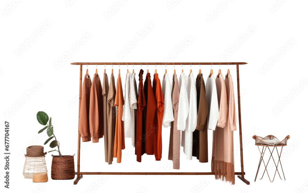 Stylish Showcase Clothes On Transparent Background.