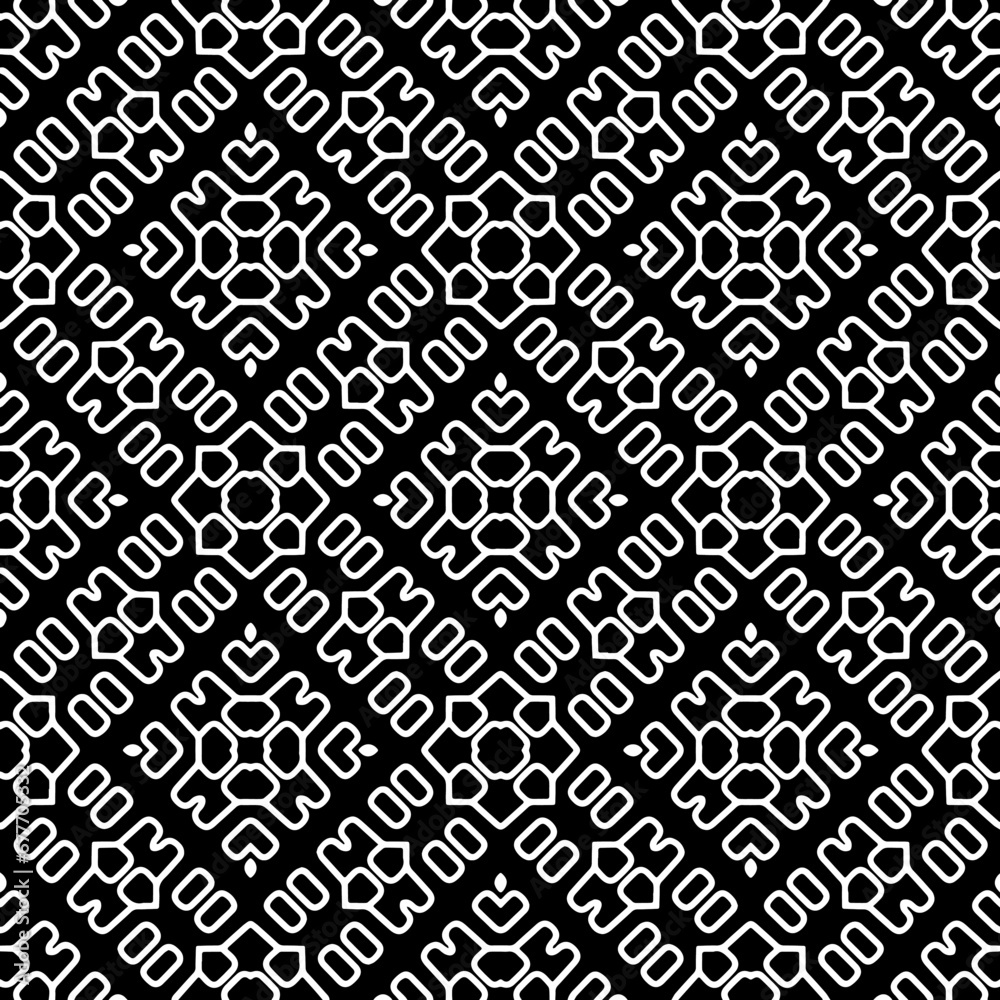 White background with black pattern. Seamless texture for fashion, textile design, on wall paper, wrapping paper, fabrics and home decor. Repeat pattern. White background with black pattern. Seamless texture for fashion, textile design, on wall paper, wrapping paper, fabrics and home decor. Repeat pattern.