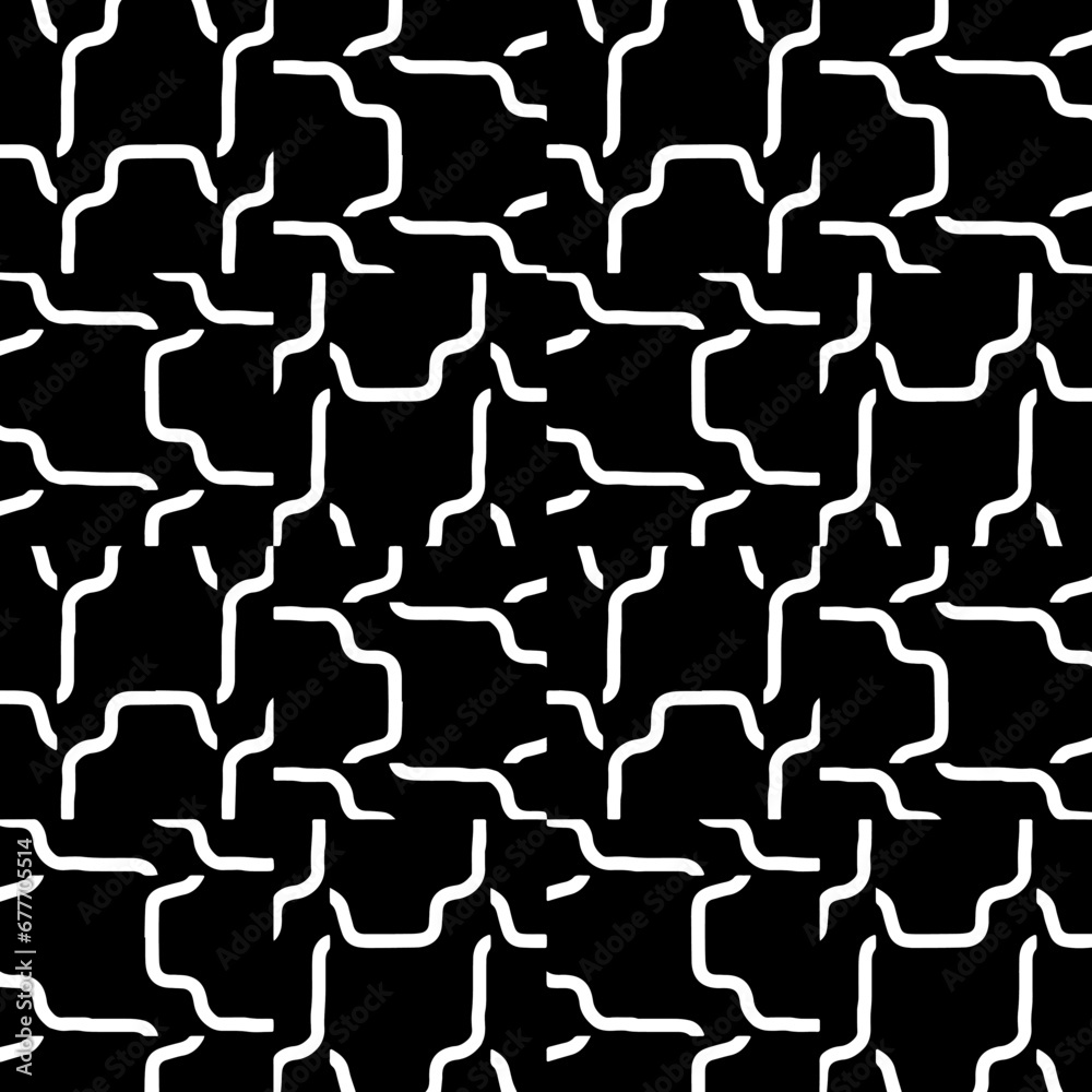 White background with black pattern. Seamless texture for fashion, textile design, on wall paper, wrapping paper, fabrics and home decor. Repeat pattern. White background with black pattern. Seamless texture for fashion, textile design, on wall paper, wrapping paper, fabrics and home decor. Repeat pattern.
