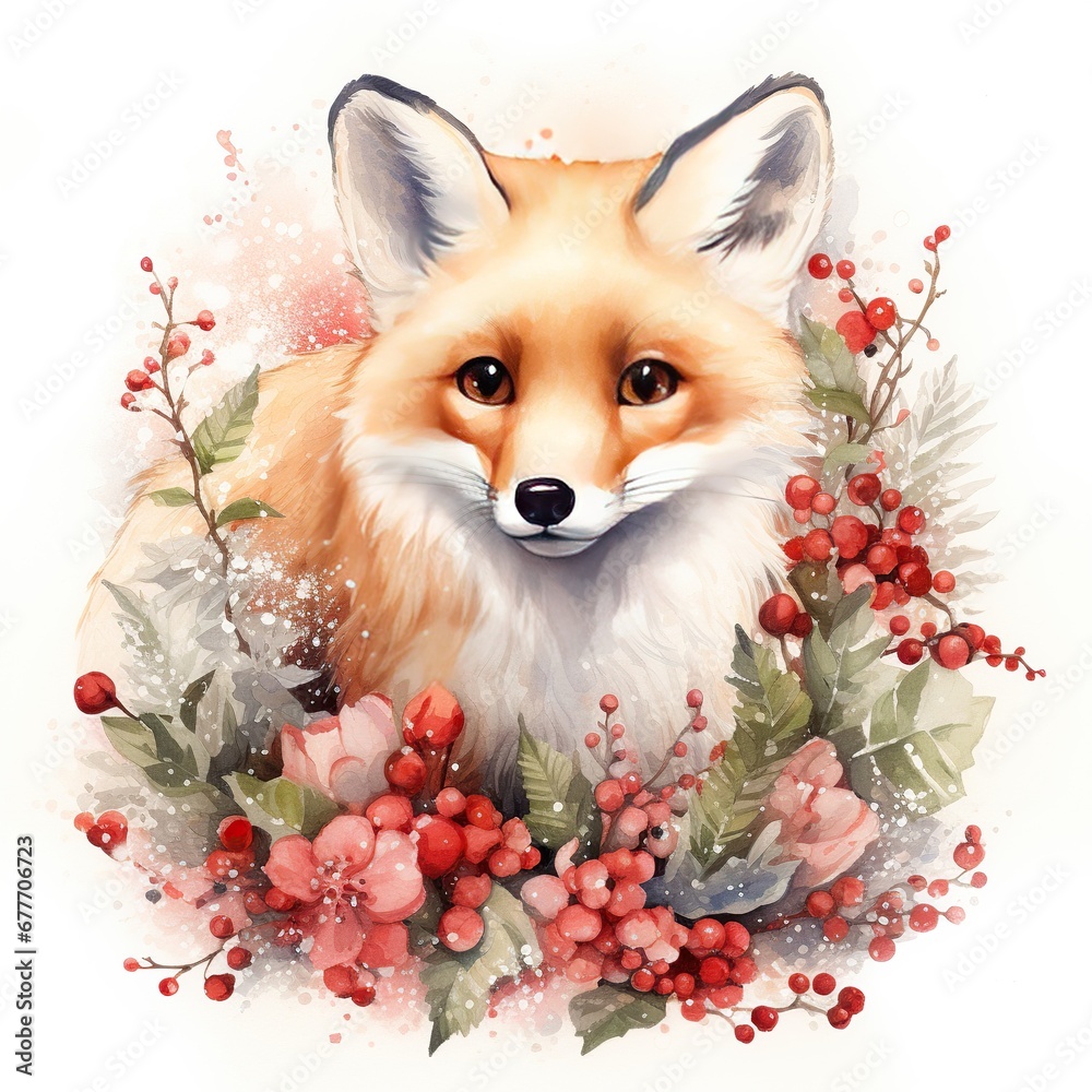 Obraz premium red fox vulpes isolated on white