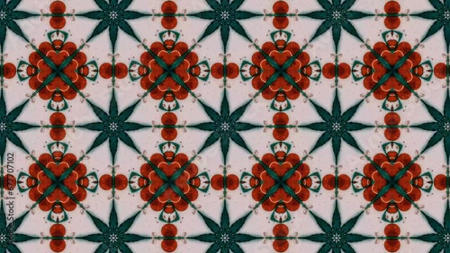 Kaleidoscope ornament mandala motion tile background pattern animation wallpaper