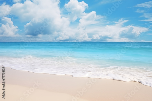 tropical wave on a sandy beach