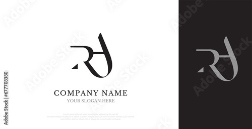 Initial RA Logo Design Vector 