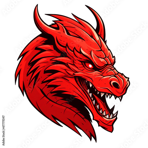 Wallpaper Mural the red dragon Torontodigital.ca