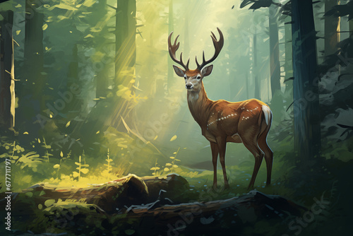 deer in the forest