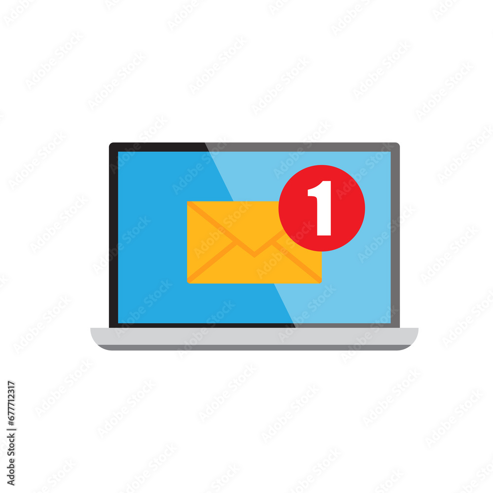 notification message with bubble speech notification message with bubble speech