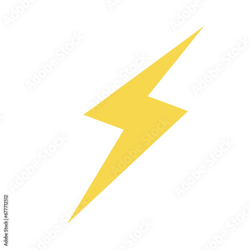 Free Download yellow bolt flat design - GFXLoad