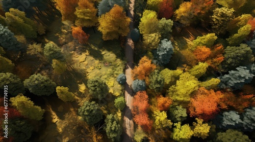 tree forest park vibrant aerial illustration environment natural, above background, beautiful drone tree forest park vibrant aerial