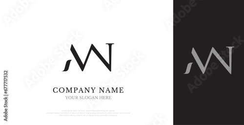 Initial MN Logo Design Vector 