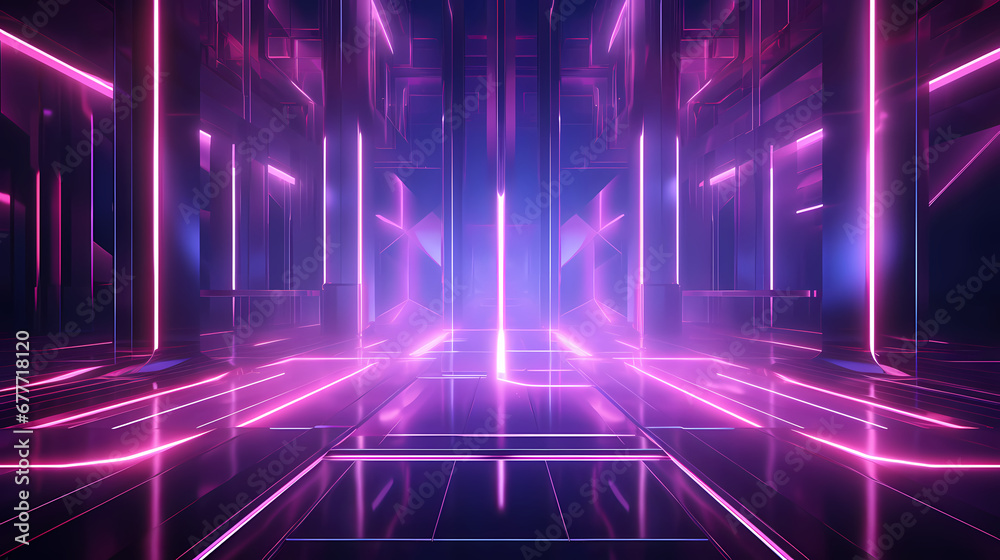 custom made wallpaper toronto digitalHologram, pink tone, lines, graphic painting on background abstract poster web page PPT background, digital technology