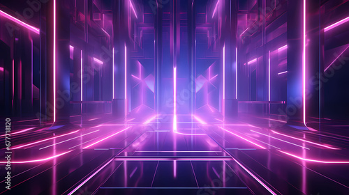 Wallpaper Mural Hologram, pink tone, lines, graphic painting on background abstract poster web page PPT background, digital technology Torontodigital.ca