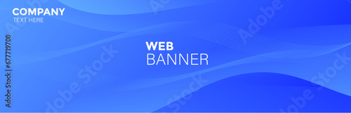 Blue abstract background, Blue banner