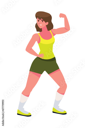 fitness woman standing