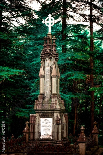 Tomb of James Bruce, 8th Earl of Elgin at St. John in the Wilderness Church in Dharamshala, India photo