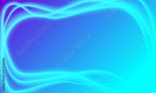 Abstract blue backdrop, transparent translucid glow effect, smooth blurred lines.