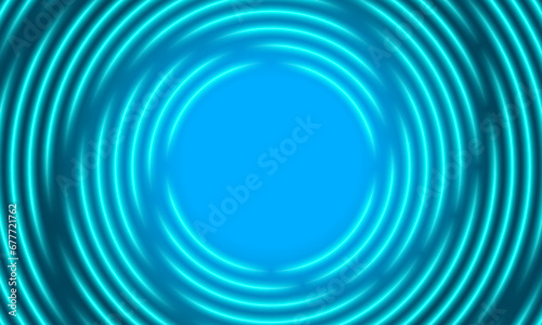 Circular spiral neon lights backdrop