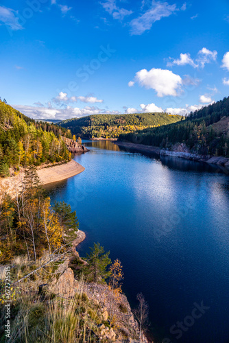 Herbstliche Wanderung rund um die Ohratalsperre bei Luisenthal - Thüringer Wald - Thüringen - Deutschland