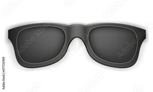 teenager youth fashion black sunglasses vector illustration