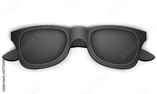 teenager youth fashion black sunglasses vector illustration