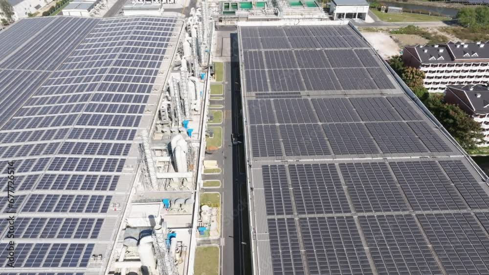 solar panels on factory rooftop solar panels on factory rooftop