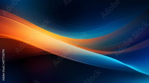 Dark blue, turquoise and orange particles natural gradient blurred swirl poster web page PPT background