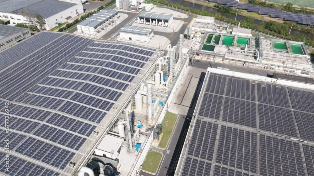 solar panels on factory rooftop solar panels on factory rooftop