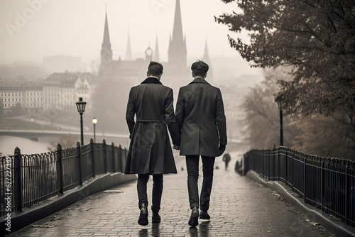 Loving Couple of young men ...