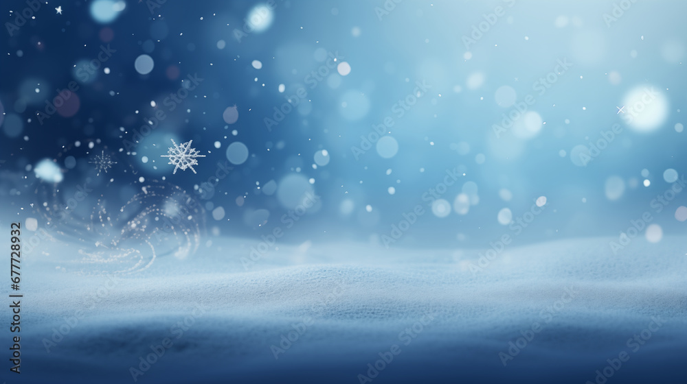 winter abstract background for product presentation