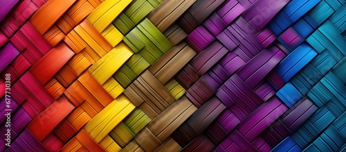  a multicolored abstract background with a diagonal pattern in the middle of the image and the colors of the rainbow in the middle of the image. photo